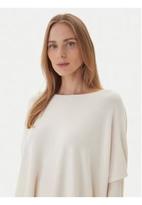 Kontatto Sweter 3M0802C Écru Relaxed Fit. Materiał: syntetyk
