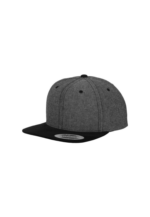 FLEXFIT - Czapka typu snapback Flexfit Chambray-Suede. Kolor: czarny