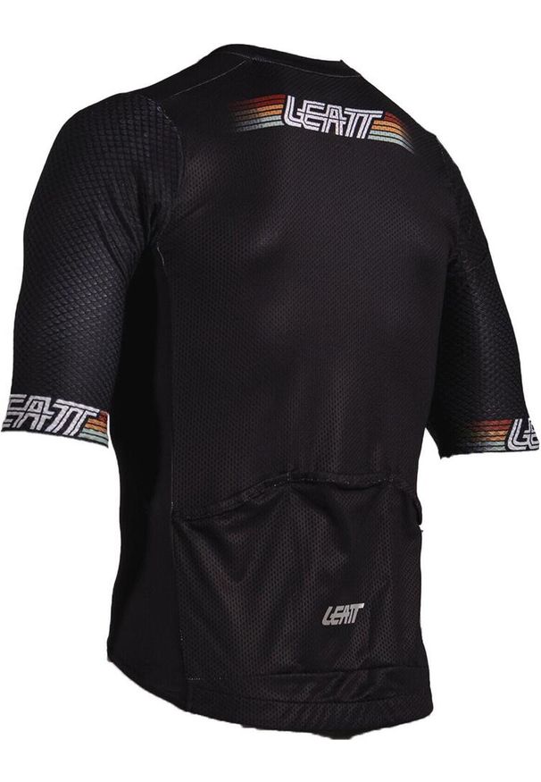 LEATT - Koszulka rowerowa męska Leatt Jersey MTB Endurance 6.0. Kolor: czarny. Materiał: jersey