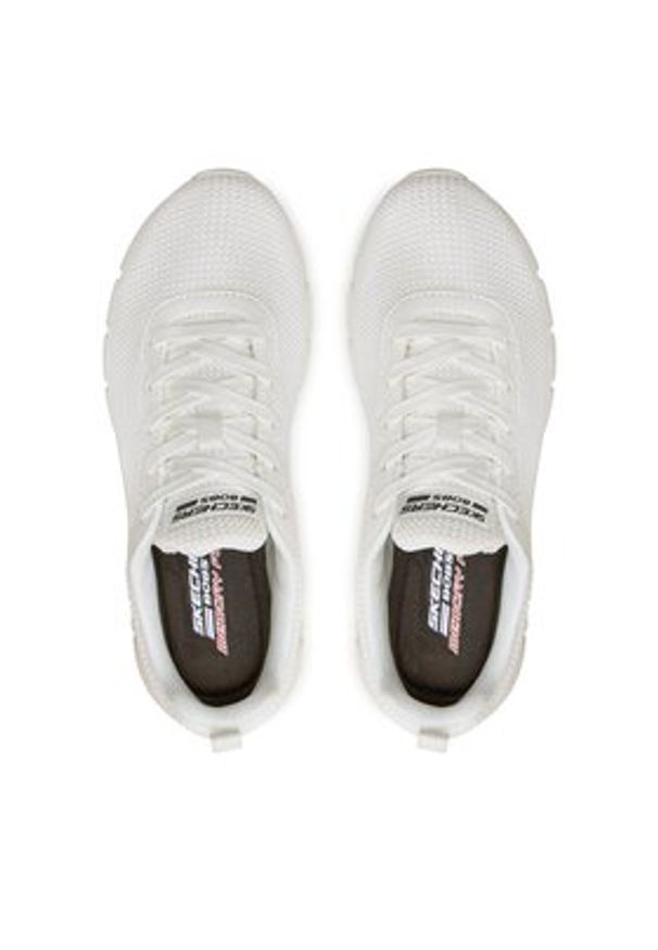 skechers - Skechers Sneakersy Bobs B Flex-Visionary Essence 117346/W Biały. Kolor: biały. Materiał: materiał, mesh