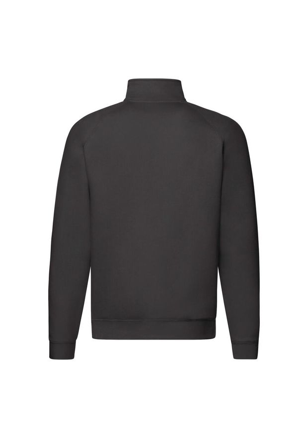 FRUIT OF THE LOOM - Bluza Unisex Premium Quarter Zip Raglan Dla Dorosłych. Kolor: czarny. Długość rękawa: raglanowy rękaw