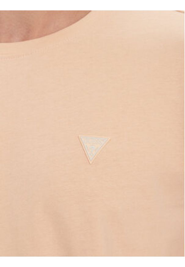 Guess T-Shirt M4YI0A KCCM1 Pomarańczowy Regular Fit. Kolor: pomarańczowy. Materiał: bawełna