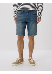 Reserved - Jeansowe szorty slim fit - indigo jeans. Materiał: jeans