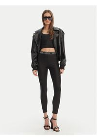 Just Cavalli Legginsy 80PAC100 J0108 Czarny Skinny Fit. Kolor: czarny. Materiał: syntetyk #2