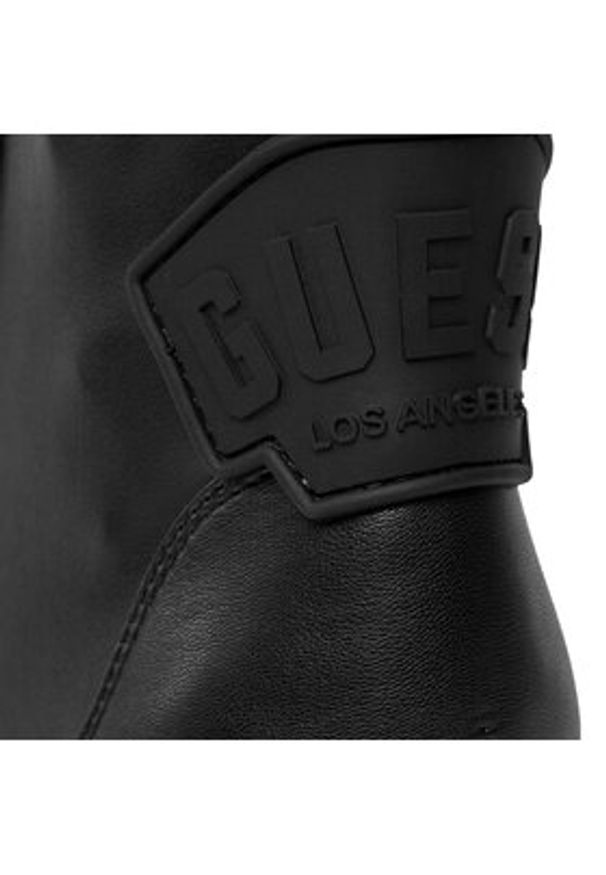 Guess Botki FL7XNO ELE10 Czarny. Kolor: czarny. Materiał: skóra