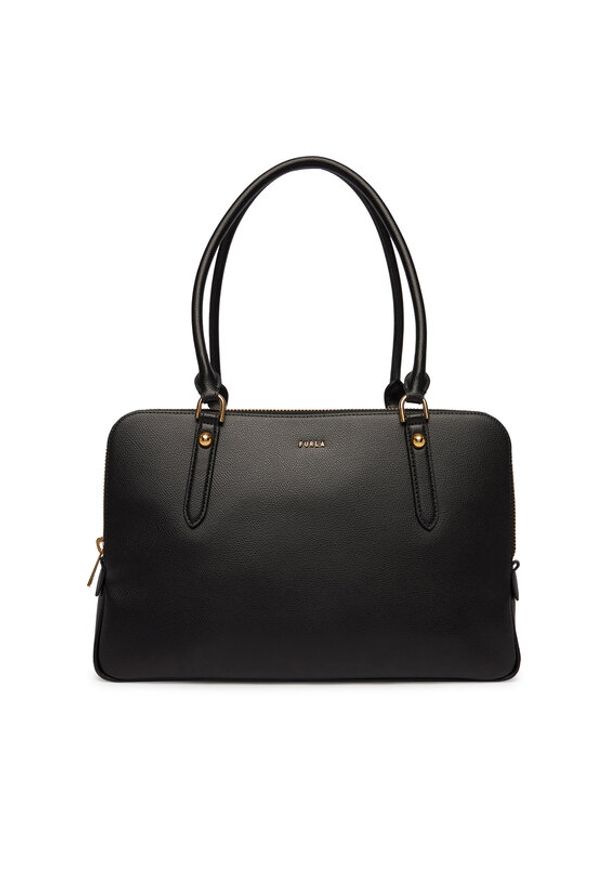 Furla Torebka Giulia L WB01872 BX0460 CN O6000 Czarny. Kolor: czarny. Materiał: skórzane, zamszowe