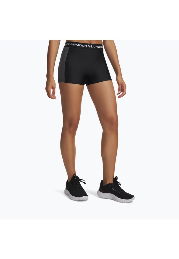 Spodenki Under Armour HeatGear Rib Shorty. Kolor: czarny. Sport: fitness
