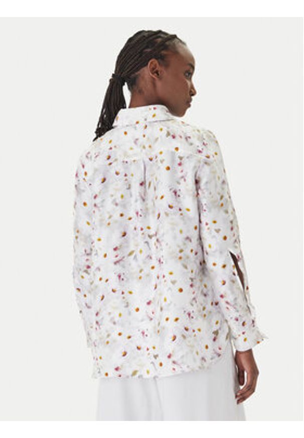 Marella Koszula Salve 2613111141 Biały Relaxed Fit. Kolor: biały. Materiał: jedwab