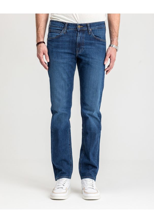 Lee - LEE DAREN MĘSKIE SPODNIE JEANSOWE REGULAR STRAIGHT L707KNDD 112118219. Okazja: na co dzień, do pracy. Długość: krótkie. Wzór: napisy, jednolity. Sezon: jesień, wiosna, lato. Styl: klasyczny, casual