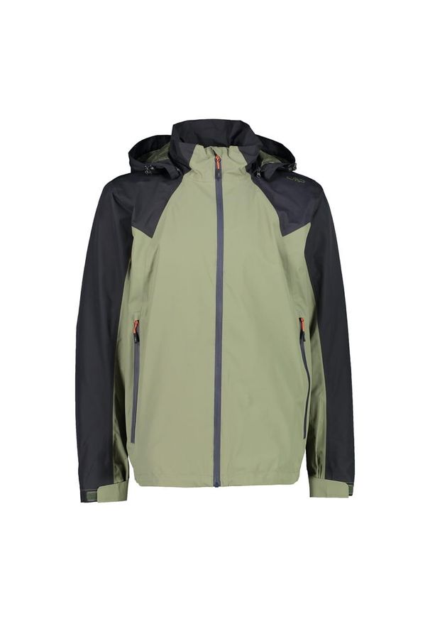 Kurtka męska turystyczna CMP 31Z5557. Kolor: czarny, wielokolorowy, zielony. Sport: turystyka piesza