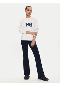 Helly Hansen Bluza W Hh Logo Crew Sweat 2.0 34462 Biały Regular Fit. Kolor: biały. Materiał: bawełna #5