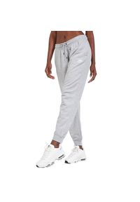Nike - Spodnie Do Joggingu Damskie Polar Essential. Kolor: szary. Materiał: polar. Sport: bieganie