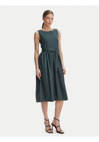 Marella Sukienka codzienna Kabala 2615221232 Zielony Regular Fit. Okazja: na co dzień. Kolor: zielony. Materiał: bawełna. Typ sukienki: proste. Styl: casual #1