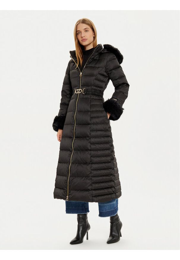 Marciano Guess Płaszcz zimowy Jastin 4BGL20 7187A Czarny Regular Fit. Kolor: czarny. Materiał: syntetyk. Sezon: zima