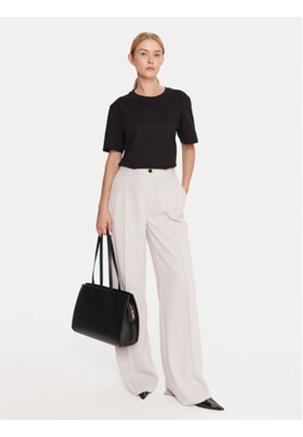 BOSS T-Shirt Elpha 50551443 Czarny Regular Fit. Kolor: czarny. Materiał: bawełna