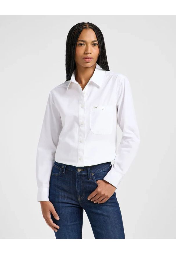Lee - DAMSKA KOSZULA LEE ALL PURPOSE SHIRT BRIGHT WHITE 112365098