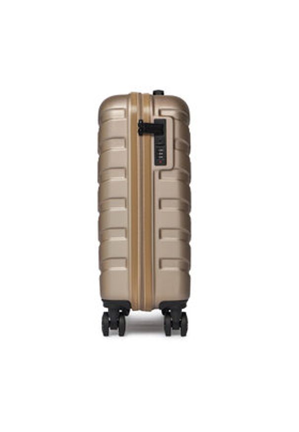 Gino Rossi Walizka kabinowa GIN-S-002-05-GOLD Złoty. Kolor: złoty. Materiał: materiał