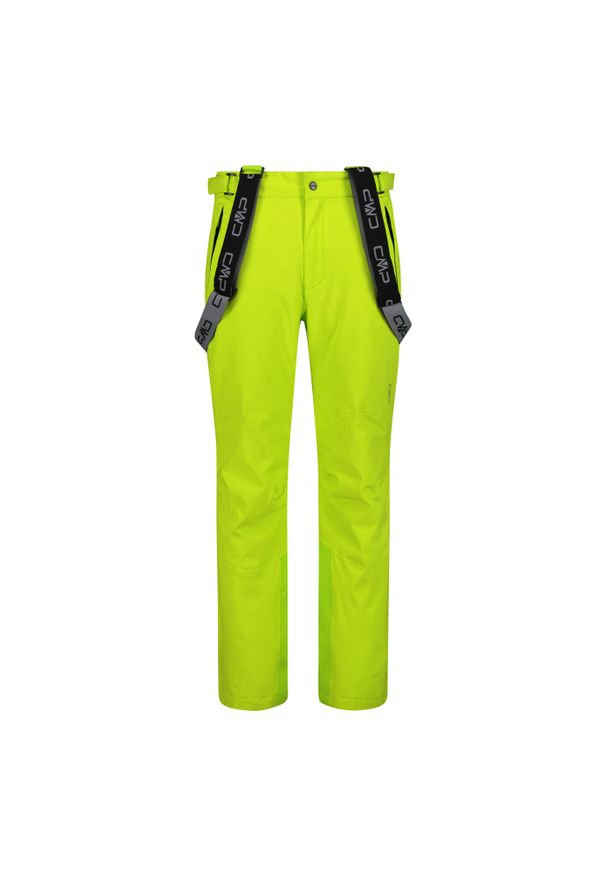 Spodnie narciarskie softshell CMP. Kolor: żółty, czarny, wielokolorowy, biały. Materiał: softshell. Sezon: zima. Sport: narciarstwo