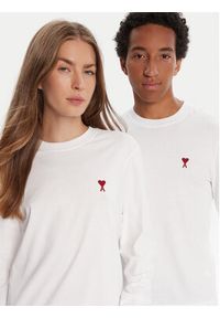 AMI PARIS Longsleeve BFUTS235.724 Biały Regular Fit. Kolor: biały. Materiał: bawełna. Długość rękawa: długi rękaw #3