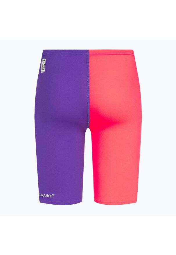 Jammery pływackie dziecięce Speedo Endurance+ High Waist Jammer. Stan: podwyższony. Kolor: fioletowy