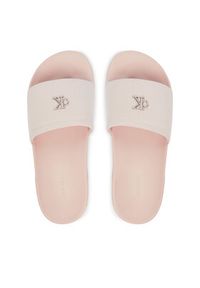 Calvin Klein Klapki Ess Slide Canvas Hdw HW0HW02960 Beżowy. Kolor: beżowy. Materiał: materiał #4