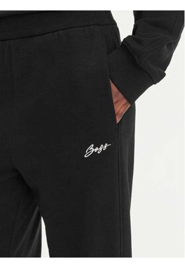 BOSS Spodnie dresowe C-Endless 50554685 Czarny Relaxed Fit. Kolor: czarny. Materiał: bawełna
