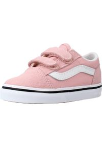 Vans - Buty VANS OLD SKOOL V Rose. Okazja: na co dzień. Kolor: różowy. Materiał: skóra. Model: Vans Old Skool #1