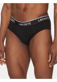 Lacoste Komplet 3 par slipów 8H1293 Czarny. Kolor: czarny. Materiał: bawełna