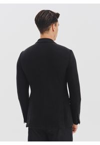 Pako Lorente - PAKO LORENTE - Czarna marynarka z dzianiny. Kolor: czarny. Materiał: dzianina. Sezon: jesień #9