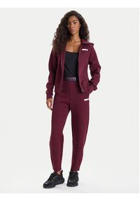 EA7 Emporio Armani Spodnie dresowe 7W000678 AF13151 M5064 Bordowy Regular Fit. Kolor: czerwony. Materiał: syntetyk