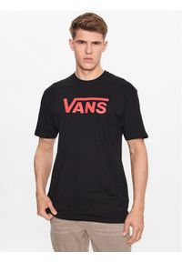 Vans T-Shirt Mn Vans Classic VN000GGG Czarny Classic Fit. Kolor: czarny. Materiał: bawełna