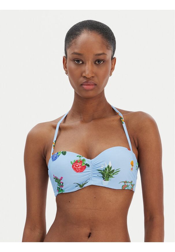 Seafolly Góra od bikini Playa Bonita 30574-287 Błękitny. Kolor: niebieski. Materiał: syntetyk