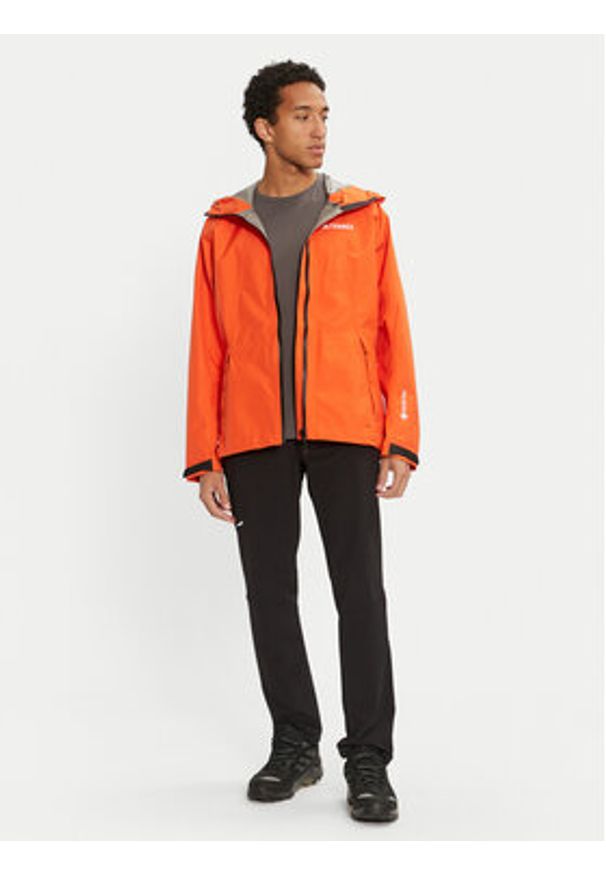 Adidas - adidas Kurtka przeciwdeszczowa TERREX XPERIOR GORE-TEX PACLITE HN2909 Pomarańczowy Regular Fit. Kolor: pomarańczowy. Materiał: syntetyk. Technologia: Gore-Tex