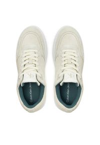 Calvin Klein Jeans Sneakersy Bold Platf Laceup Low Mg Suede YW0YW01575 Beżowy. Kolor: beżowy. Materiał: zamsz, skóra #4