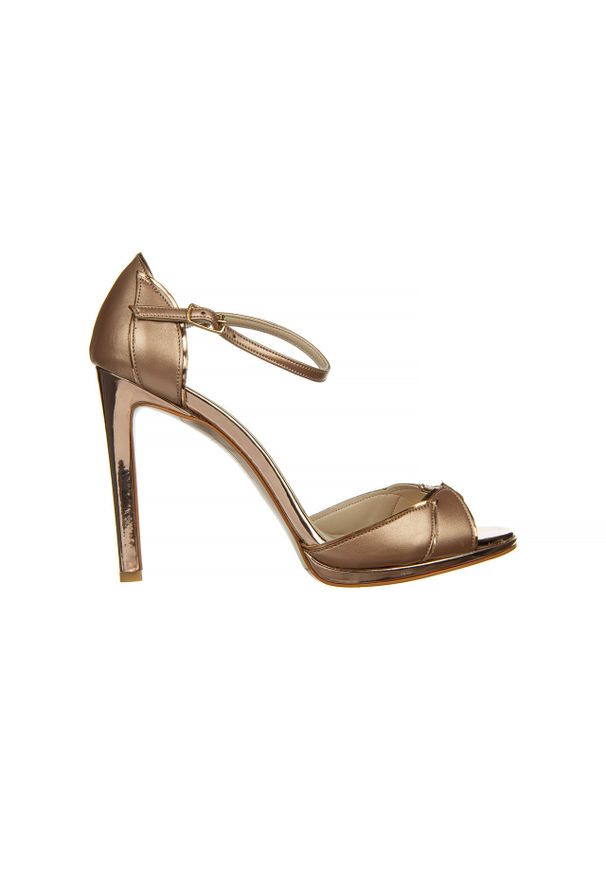 Sandały Bayla-187 589-1109 Rose 187055, Różowe złoto, Skóra ekologiczna - 40. Zapięcie: pasek. Kolor: złoty. Materiał: skóra ekologiczna. Wzór: motyw z bajki. Obcas: na obcasie. Wysokość obcasa: średni