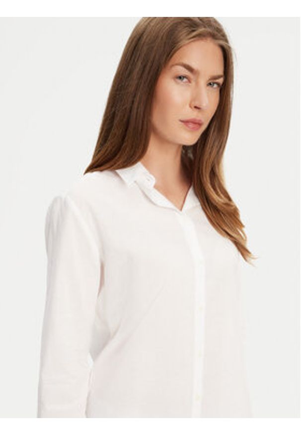 United Colors of Benetton - United Colors Of Benetton Koszula 5WPQDQ0AX Biały Regular Fit. Kolor: biały. Materiał: bawełna