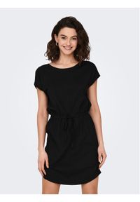 only - ONLY Sukienka codzienna 15153021 Czarny Regular Fit. Okazja: na co dzień. Kolor: czarny. Materiał: bawełna. Typ sukienki: proste. Styl: casual