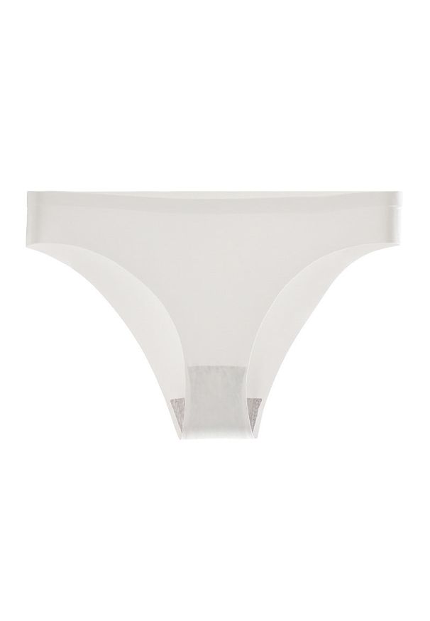 Intica - Figi bezszwowe gładkie do codziennego użytku Jozefa. Kolor: biały. Materiał: materiał, skóra. Wzór: gładki