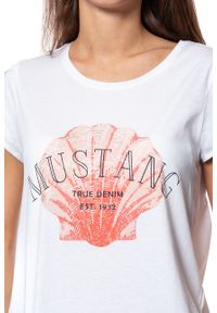 Mustang - MUSTANG T SHIRT DAMSKI Alina C Foilprint 1009473 2045. Wzór: nadruk