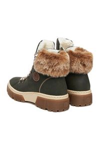 Rieker Trzewiki CEO-X8647-54 Zielony. Kolor: zielony. Materiał: materiał #4