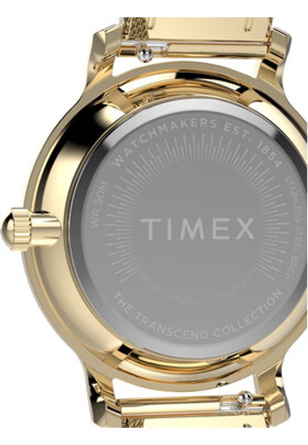 Timex Zegarek Transcend TW2Y26400 Złoty. Kolor: złoty