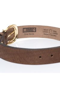 Mustang - MUSTANG PASEK SKÓRZANY SOPO-MUS123 690 35mm Ledergürtel. Materiał: skóra. Wzór: paski. Styl: klasyczny #5
