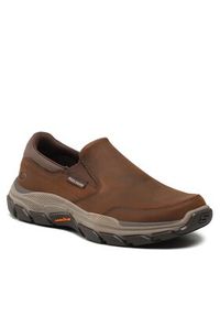 skechers - Skechers Półbuty Calum 204480/CDB Brązowy. Kolor: brązowy. Materiał: nubuk, skóra #4
