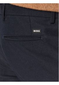 BOSS - Boss Spodnie materiałowe Kaito 50499643 Granatowy Regular Fit. Kolor: niebieski. Materiał: materiał, bawełna