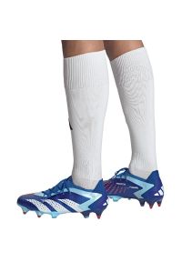 Adidas - Buty piłkarskie adidas Predator Accuracy.1 Low Sg M IF2291 niebieskie. Zapięcie: sznurówki. Kolor: niebieski. Materiał: guma. Szerokość cholewki: normalna. Sport: piłka nożna