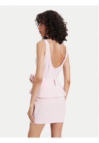 ACCESS FASHION Sukienka koktajlowa 63-3004-135 Różowy jasny Regular Fit. Kolor: różowy. Materiał: syntetyk. Styl: wizytowy #5