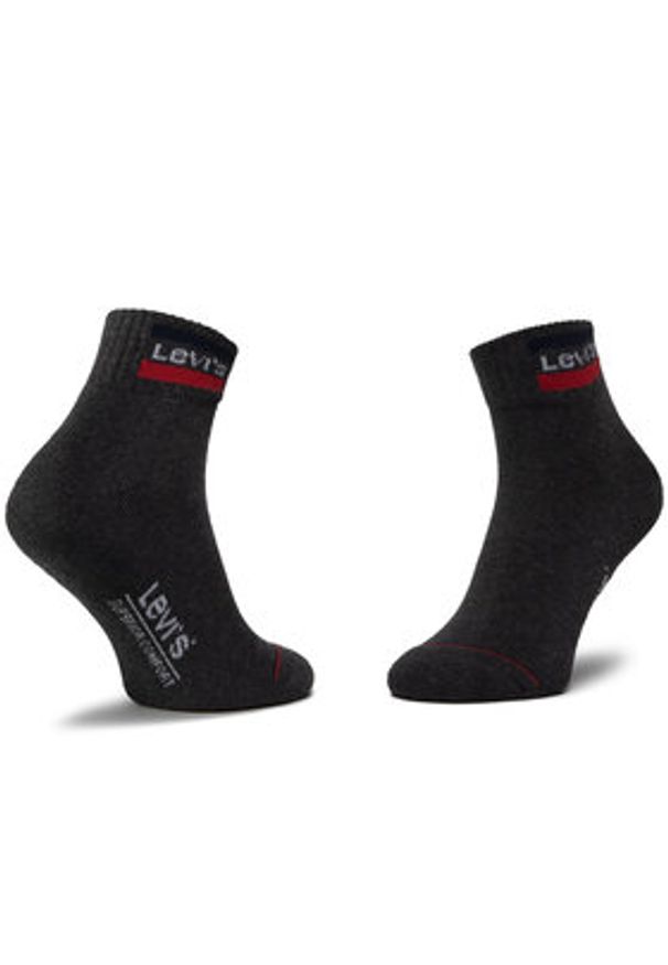 Levi's® Skarpety krótkie 37157-0148 Czarny. Kolor: czarny. Materiał: materiał