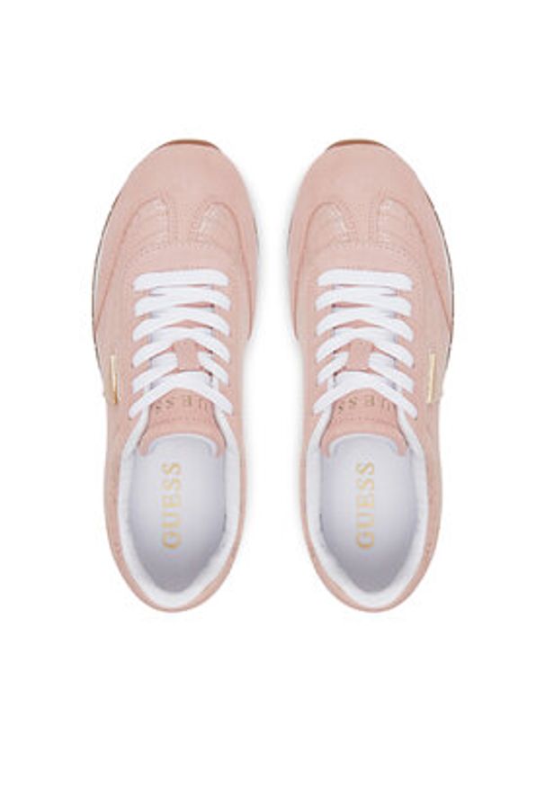 Guess Sneakersy FLJJOG FAL12 Różowy. Kolor: różowy. Materiał: skóra