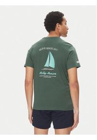 Helly Hansen T-Shirt Shoreline 54601 Zielony Regular Fit. Kolor: zielony. Materiał: bawełna #3