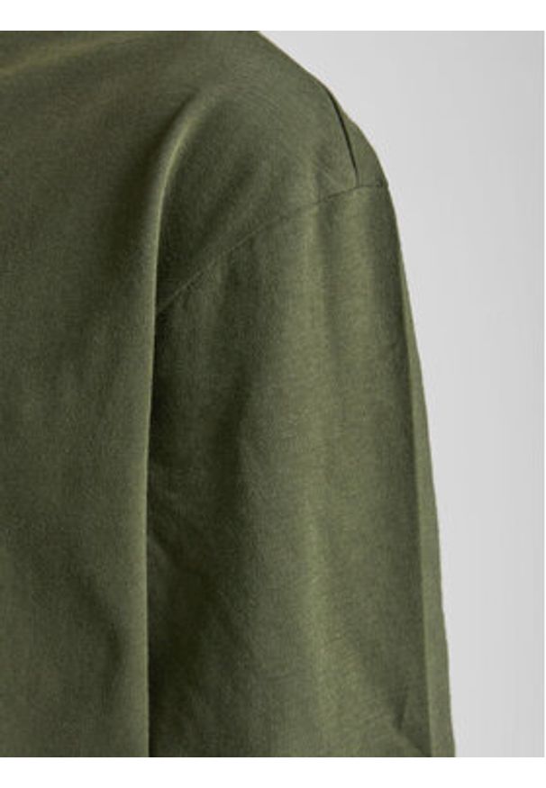 Jack & Jones - Jack&Jones Longsleeve Noa 12190128 Zielony Loose Fit. Kolor: zielony. Materiał: bawełna. Długość rękawa: długi rękaw